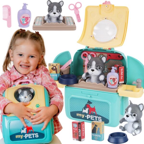 WOOPIE Pies Przenośny Salon Piękoności 2w1 w Plecaku Transporter