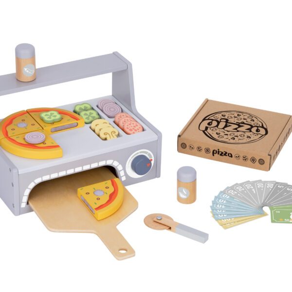 TOOKY TOY Pizzeria Drewniany Piec do Pizzy Akcesoria