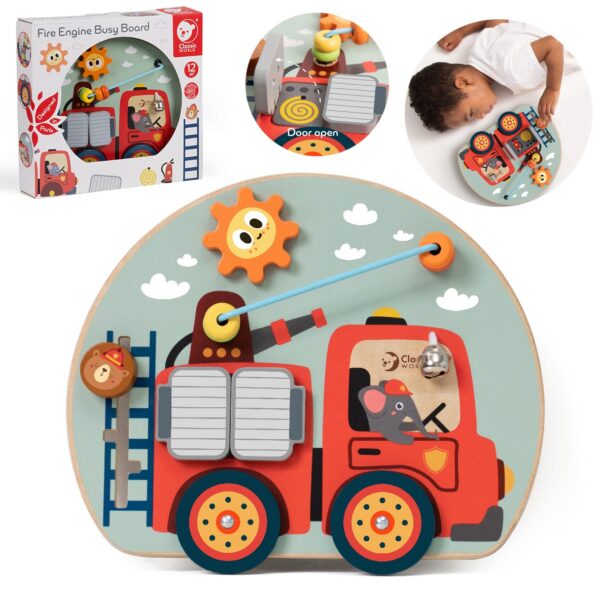 CLASSIC WORLD Tablica Manipulacyjna Wielofunkcyjna 6w1 Straż