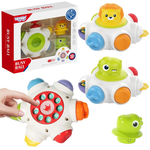 WOOPIE BABY Kosmiczna Rakieta Aktywności - Edukacyjna Kostka Sensoryczna 18m+