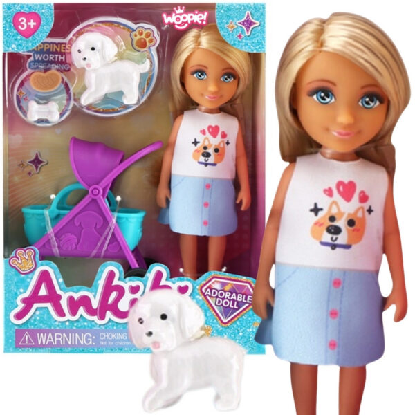 WOOPIE Laleczka z Wózkiem i Pieskiem