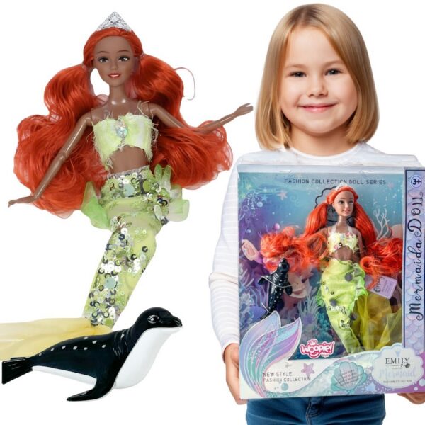 WOOPIE ROYAL Lalka Syrenka Emi Mermaid z Foką