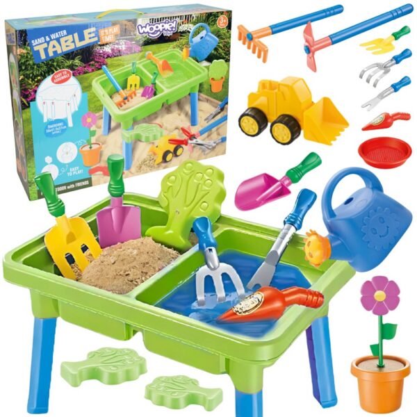 WOOPIE Stolik Wodny 2w1 Piaskownica 13 Akc.