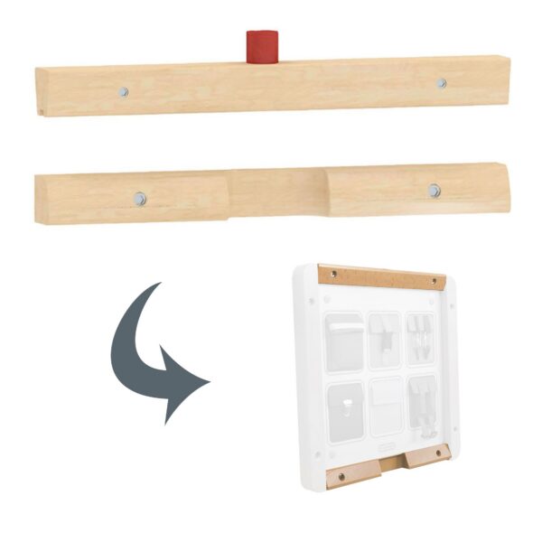 MASTERKIDZ Górna i Dolna Belka do Montażu 1 Tablicy Edukacyjnej Flex