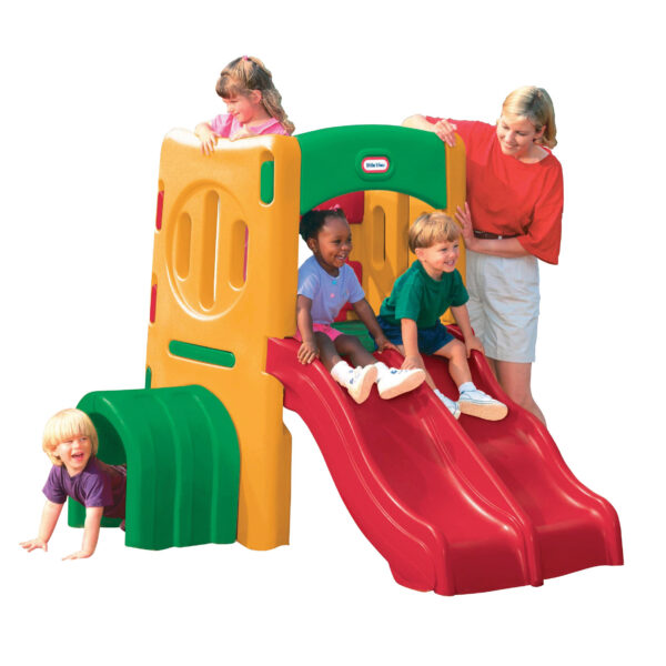 Małpi gaj z podwójną zjeżdżalnią Little Tikes