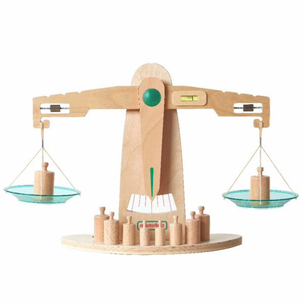MASTERKIDZ Drewniana Waga Szalkowa